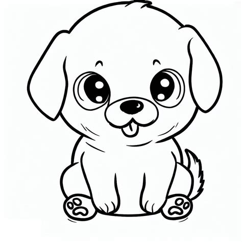 novinha cachorro|Desenhos de Cachorro Kawaii para Colorir